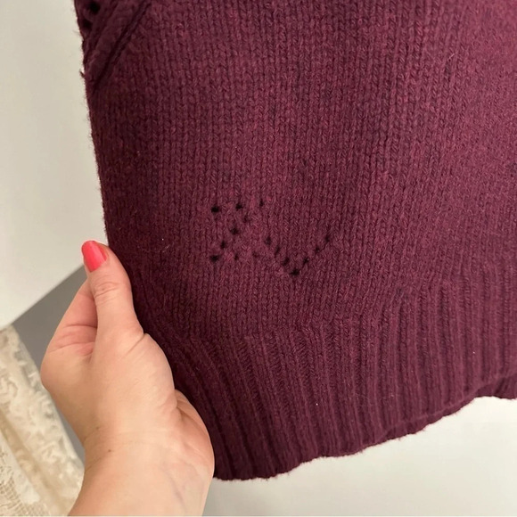 ZADIG & VOLTAIRE Alma Purple Love Yourself Pullover Sweater Knit SZ XS - Picture 9 of 15